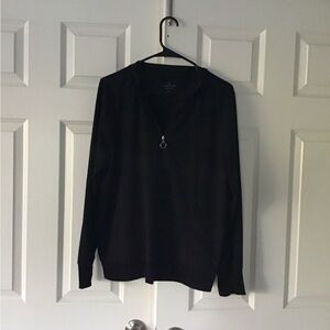 Cuddl Duds Black Long Sleeve Top